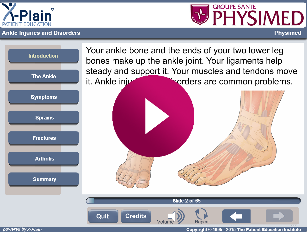 Ankle Injuries and Disorders